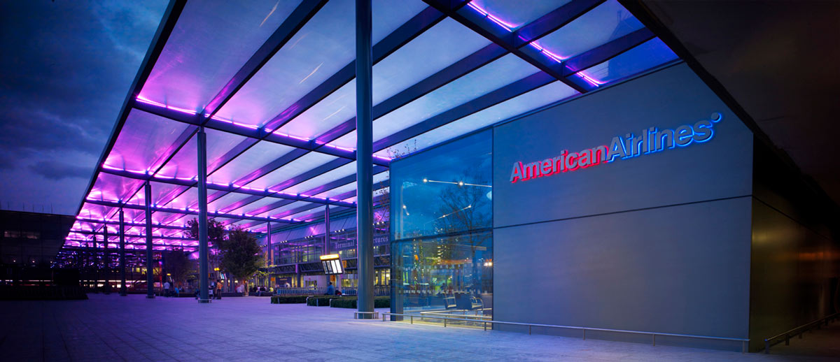 American Airlines Terminal 3 London by UK photographer Del Manning
